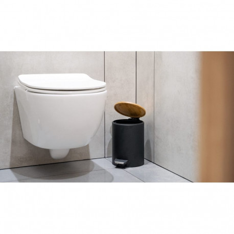 Vannitoa prügikast 3 l (must)