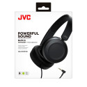 JVC HAS-31 BE juhtmega kõrvaklapid koos puldi ja mikrofoniga mustad