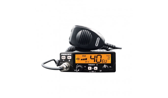 Raadio CB PRESIDENT TEDDY II ASC VOX 12V AM/FM