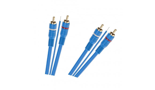 Kaabel 2 x RCA - 2 x RCA + juhe 5m