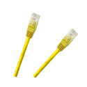 Patchcord kabel UTP 8c wtyk-wtyk 0,5m CCA żółty