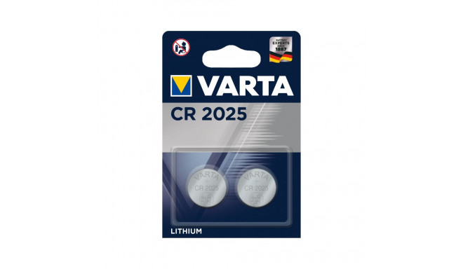 VARTA CR2025 patarei 2 tk/bl