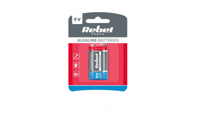 Leelispatareid REBEL 9V 6LR61