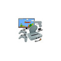 Riff RF-2GUN retro console with 22 8-bit games with 2 joysticks + game gun