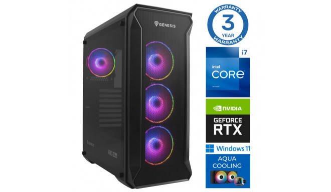 INTOP AQUA i7-14700F 32GB DDR5 1TB SSD M.2 NVME+2TB RTX5070 12GB WIN11Pro