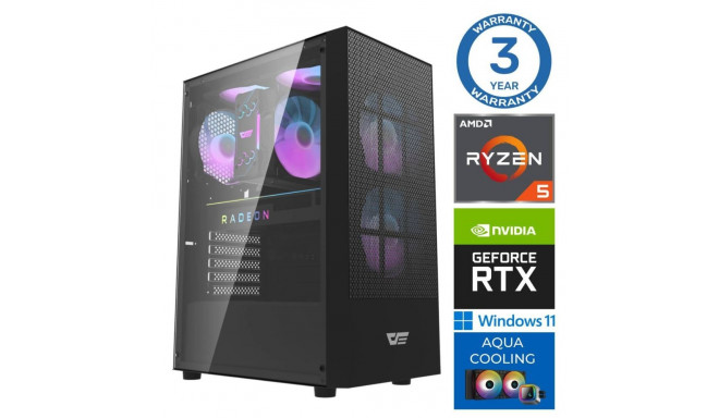 INTOP AQUA Ryzen 5 7600X 16GB DDR5 1TB SSD M.2 NVME+2TB RTX3060 12GB WIN11