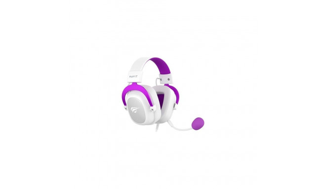 Havit H2002d - gaming headphones  white and purple