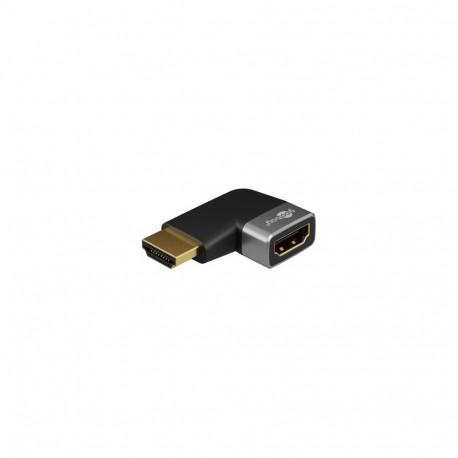 Goobay 72010 HDMI Trademark  Angled Adapter 90 degrees  Horizontal  8K @ 60 Hz  Gold-Plated  Black  