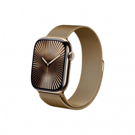 Crong Milano Steel - Pasek ze stali nierdzewnej do Apple Watch 44/45/46/49 mm (różowe złoto)