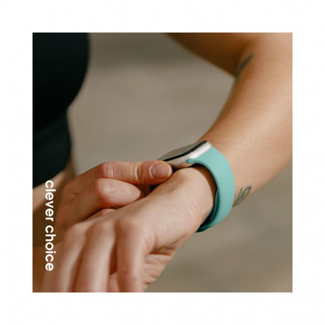 Crong Liquid - Pasek do Apple Watch 38/40/41/42mm (turkusowy)