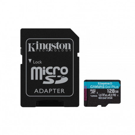 Memory card microSD 128GB CanvasGo! Plus 200MB/s A2 U3 V30 + adapter