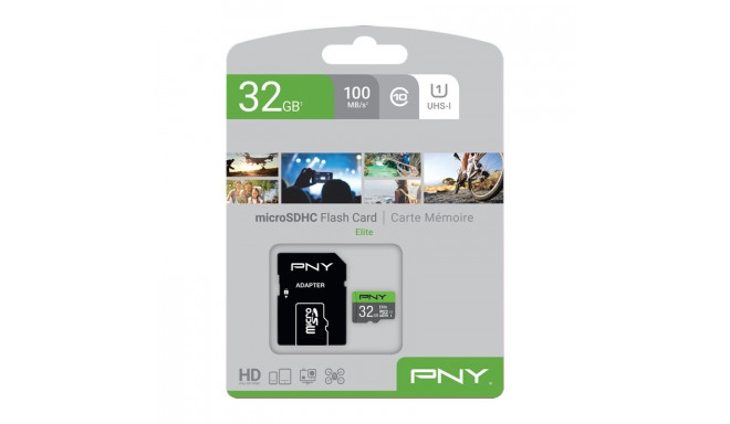 Memory card microSDHC Elite 32GB P-SDU32GU185GW-GE