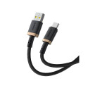 Charging Cable - Baseus Dura USB Type A to Type C 60W Fast Charging 1m Black Gold