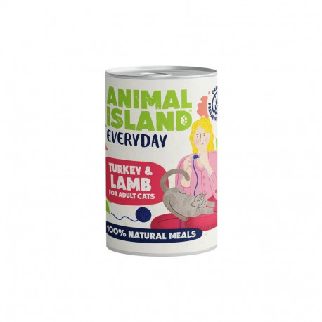 Wet Cat Food - Animal Island Everyday Turkey & Lamb 400g