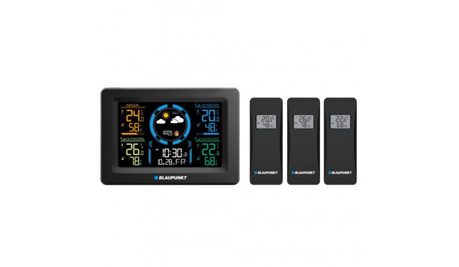 Weather Station - Blaupunkt WS40BK 3 Sensors Black