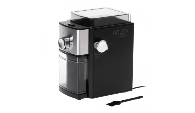Coffee Grinder - Adler AD 4448 Burr Grinder 300W Black/Silver