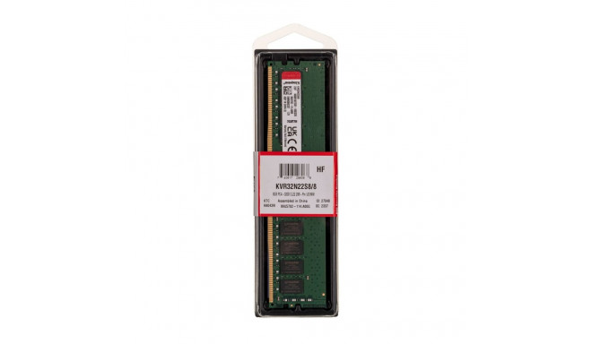 Memory Module - Kingston Valueram Kvr32n22s8/8 8GB Ddr4 3200mhz