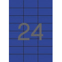 Etikett iseliimuv APLI 70x37mm sinine, 24 tk A4 lehel, 20l/pk, Ref.01592