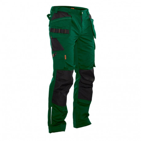 Jobman Practical vööpüksid ripptaskutega 2322 roheline/must 56
