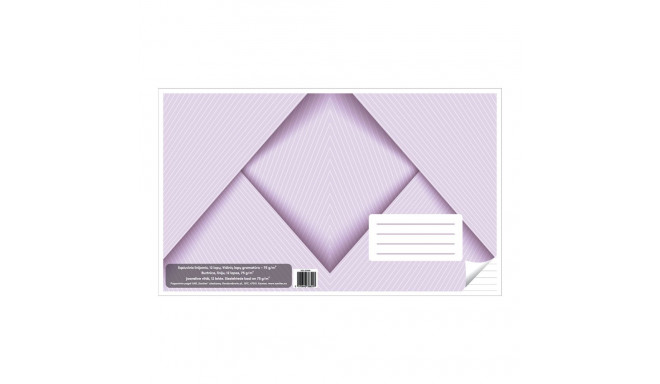 Vihik 12 lehte, 205 x 170 mm, 75 gsm, kaas 170 gsm, jooneline (5 tk)