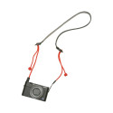 Artisan & Artist I ACAM-P12 I Flynn Camera Paracord Strap w/adjust lengths in Leather (w/Loop) Red