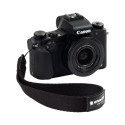 Artisan & Artist I ACAM-296 I Wrist Cloth Strap, thin paracord (w/Loop) Black