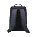 Artisan & Artist I RR4-06C I Leather Panel Backpack, Navy