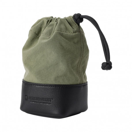 Artisan & Artist objektiivitasku ACAM-LP140 kangast ja nahast (M), kaki/must