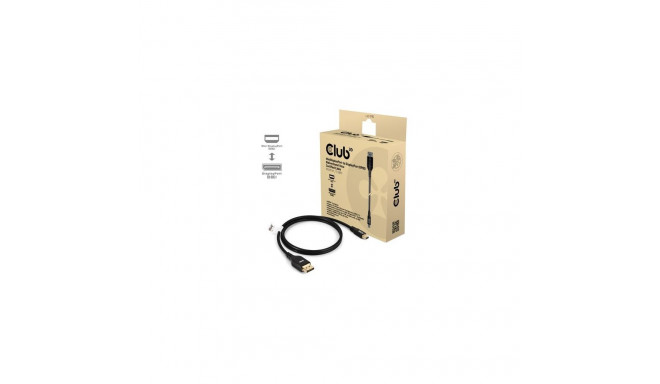 CLUB3D Mini DisplayPort™ to DisplayPort™ Bi-Directional VESA DP80 Certified Cable M/M 1m/3.28ft