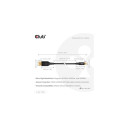 CLUB3D Mini DisplayPort™ to DisplayPort™ Bi-Directional VESA DP80 Certified Cable M/M 1m/3.28ft