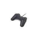Gembird JPD-UB2-01 Gaming Controller Black USB 2.0 Gamepad PC
