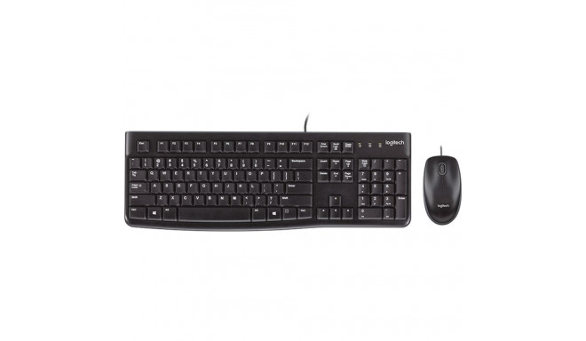 LOGITECH MK120 Corded Combo - BLACK - USB - US INT'L - EER