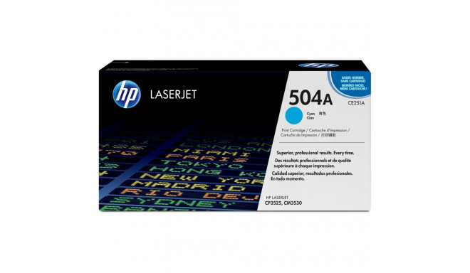 "HP 504A original Colour LaserJet Toner cartridge CE251A cyan standard capacity 7.000 pages 1-pack C