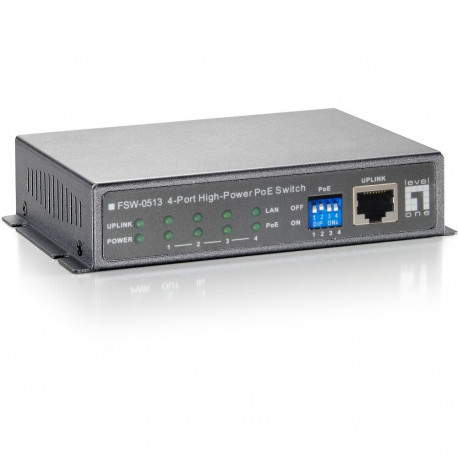 "Switch 4x FE FSW-0513 1xFE 120W 4xPoE+"