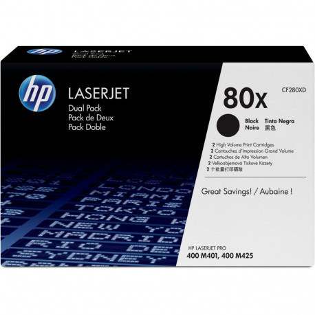 "HP original Toner cartridge CF280XD black high capacity 2 x 6.900 pages 2-pack"