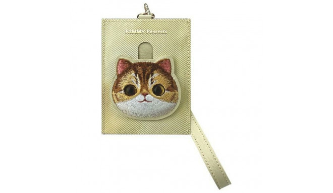 NIMMY card wallet BIG EYED PET 2.0 Cat khaki
