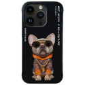 NIMMY case GLASSES COOL DOG for IPHONE 15 Pro black