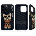 NIMMY case GLASSES COOL DOG for IPHONE 15 Pro black