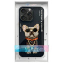 NIMMY case GLASSES COOL DOG for IPHONE 15 Pro black