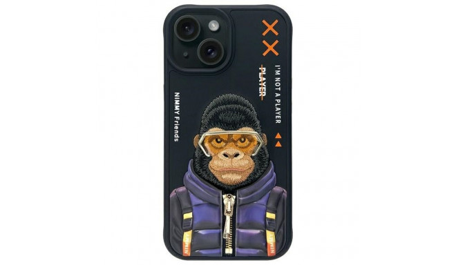 NIMMY case COOL&CUTE 2.0 Monkey for IPHONE 15 black