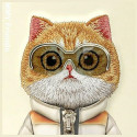 NIMMY case COOL&CUTE 2.0 Cat for IPHONE 15 khaki