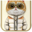 NIMMY case COOL&CUTE 2.0 Cat for IPHONE 15 khaki