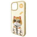 NIMMY case COOL&CUTE 2.0 Cat for IPHONE 15 khaki