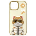 NIMMY case COOL&CUTE 2.0 Cat for IPHONE 15 khaki