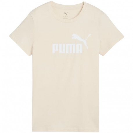 Koszulka damska Puma  ESS No.1 Logo Tee beżowa 682371 87  S