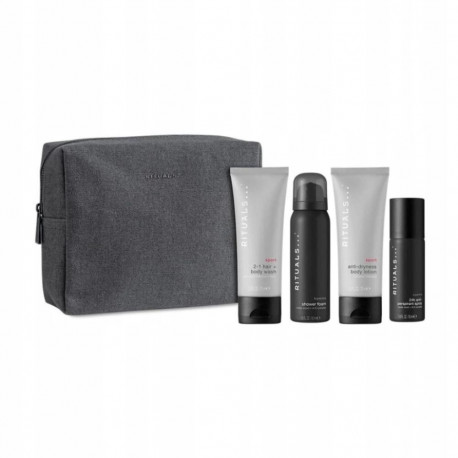 RITUALS HOMME SPORT GEL DE BAÑO 50ML + ESPUMA DE BAÑO 1U. + LOCION CORPORAL PERFUMADA 1U. + DESODORA