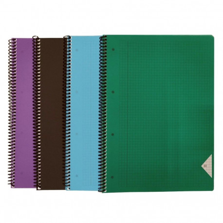 Notebook A4 BRADLEY grid plastic covers 60 pages