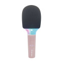 Kidywolf mikrofon Bluetooth valgusega roosa