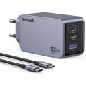 UGREEN Nexode Pro 100W GaN laadija USB-C kaabliga