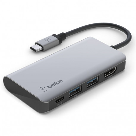 Belkin CONNECT USB-C 4-in-1 Multiport Adapter AVC006btSGY